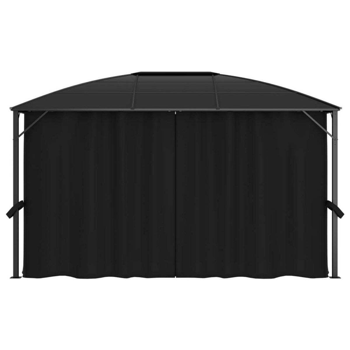 VIDAXL Tonnelle avec rideaux 400x300x265 cm Anthracite