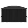 Voir la diapositive 2 : VIDAXL Tonnelle avec rideaux 400x300x265 cm Anthracite