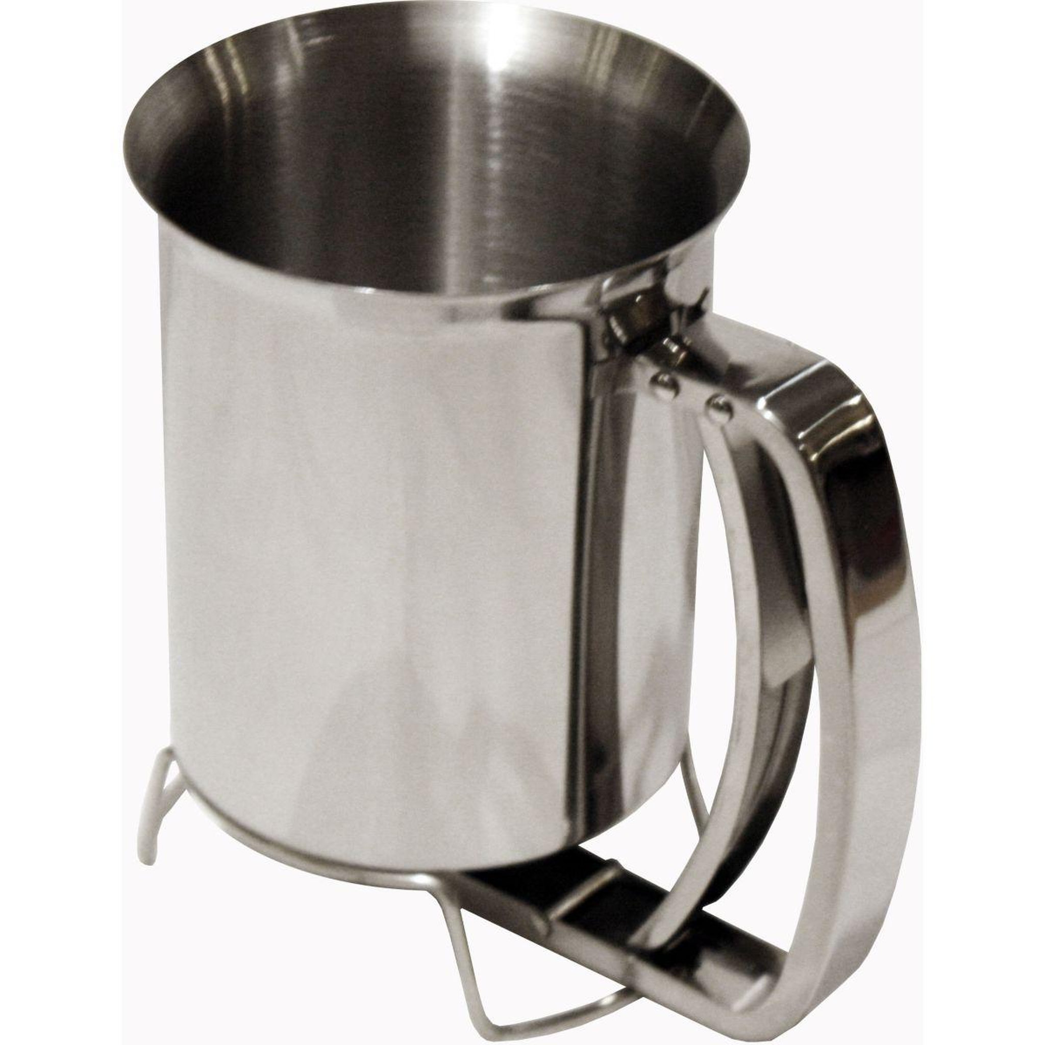 Voir la diapositive 1 : BAUMALU Entonnoir a piston en inox 10 cm x 15 cm