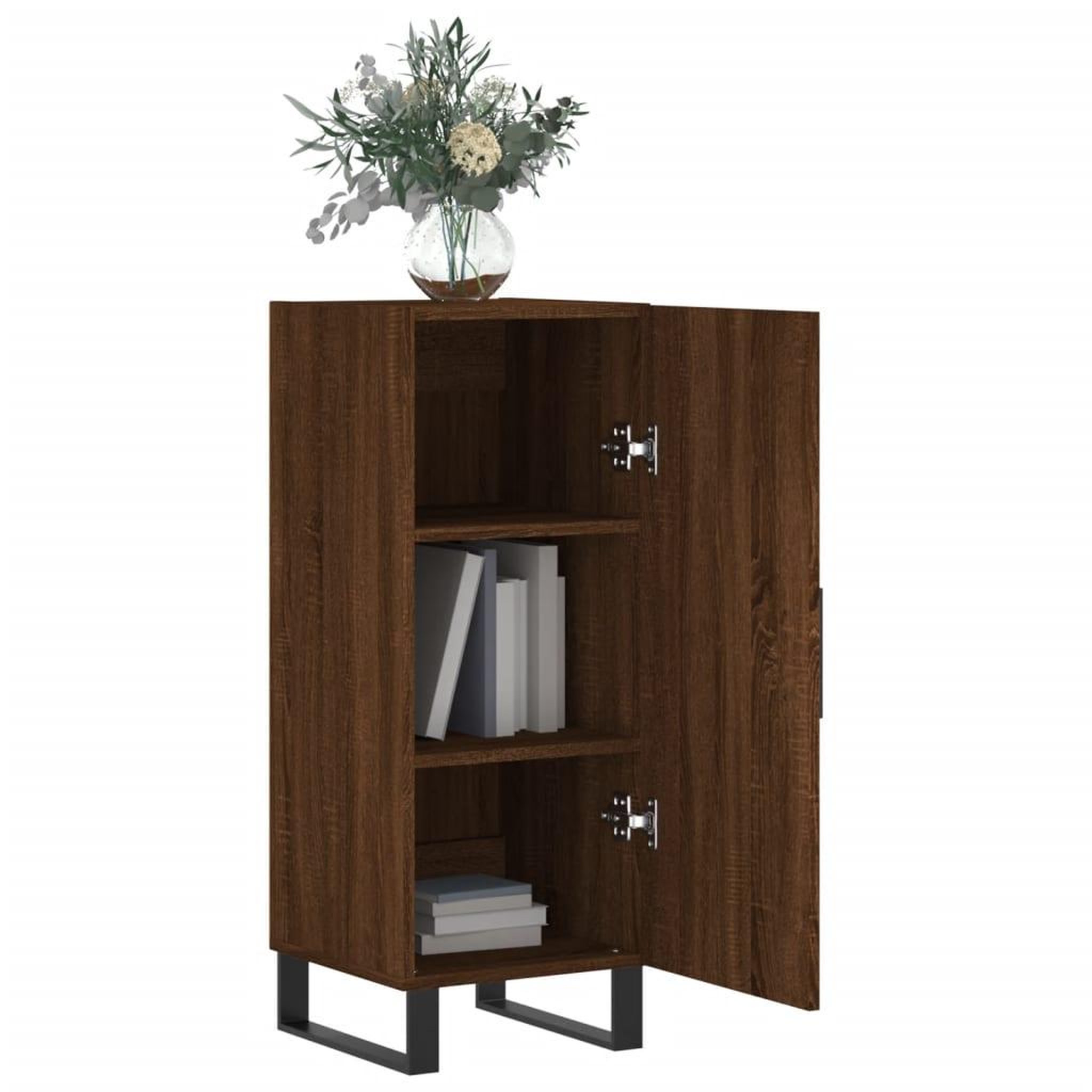 Voir la diapositive 4 : VIDAXL Buffet Chene marron 34,5x34x90 cm Bois d'ingenierie
