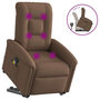 Voir la diapositive 1 : VIDAXL Fauteuil de massage inclinable Marron Tissu