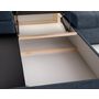 Voir la diapositive 5 : BEST MOBILIER Bianca - canapé d'angle gauche 4 places convertible avec coffre en tissu texturé