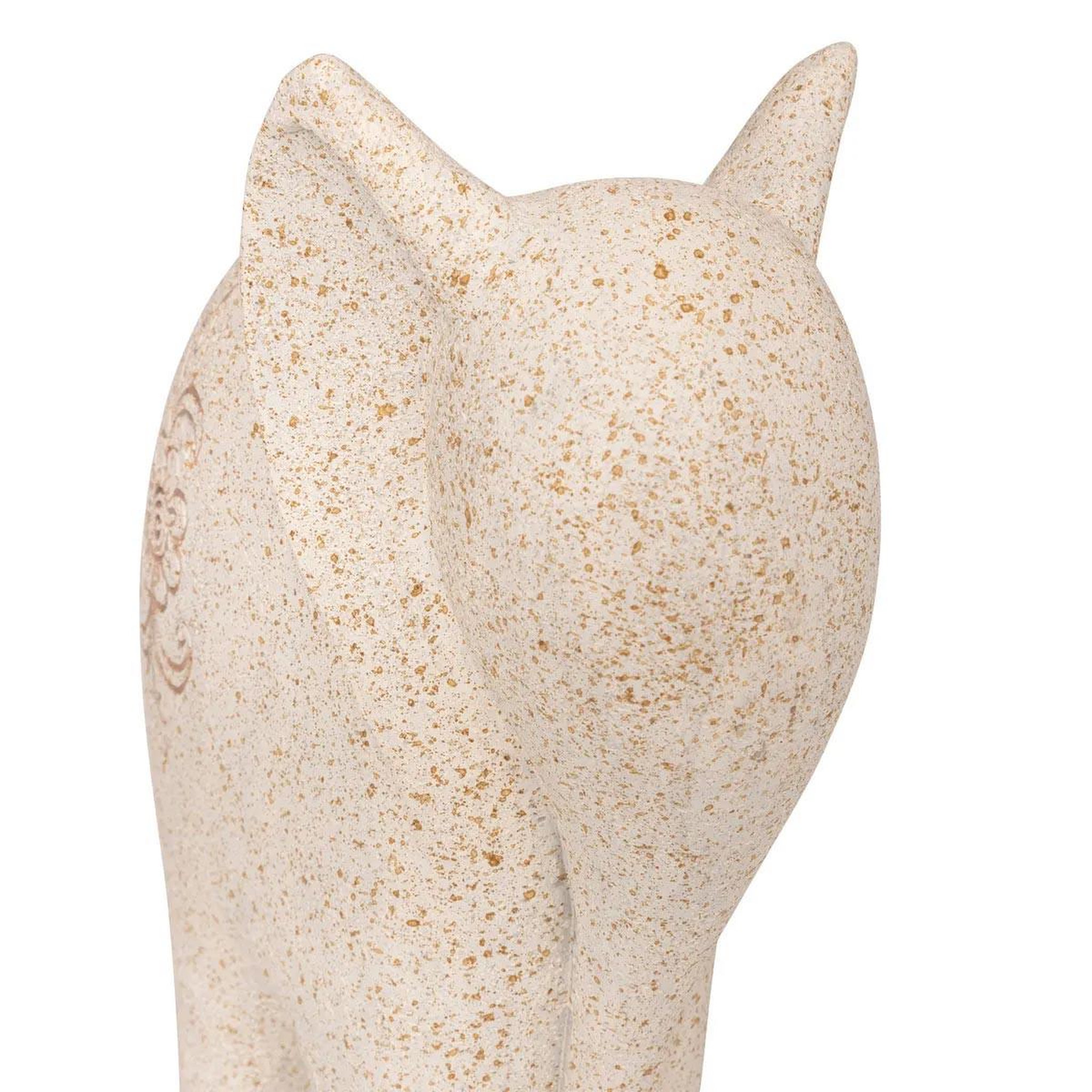 Voir la diapositive 2 : ATMOSPHERA Statuette éléphant en résine  nola  23cm beige