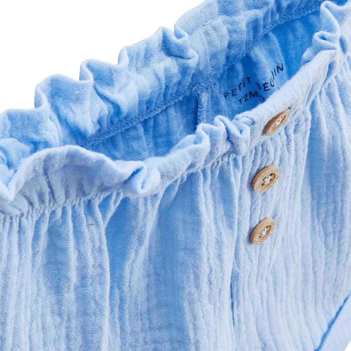 Petit Béguin Short enfant en gaze de coton Moorea