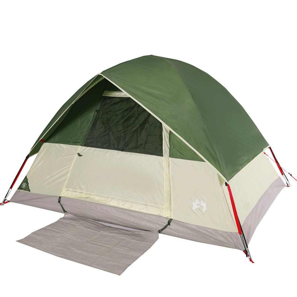 VIDAXL Tente de camping a dome 4 personnes vert impermeable