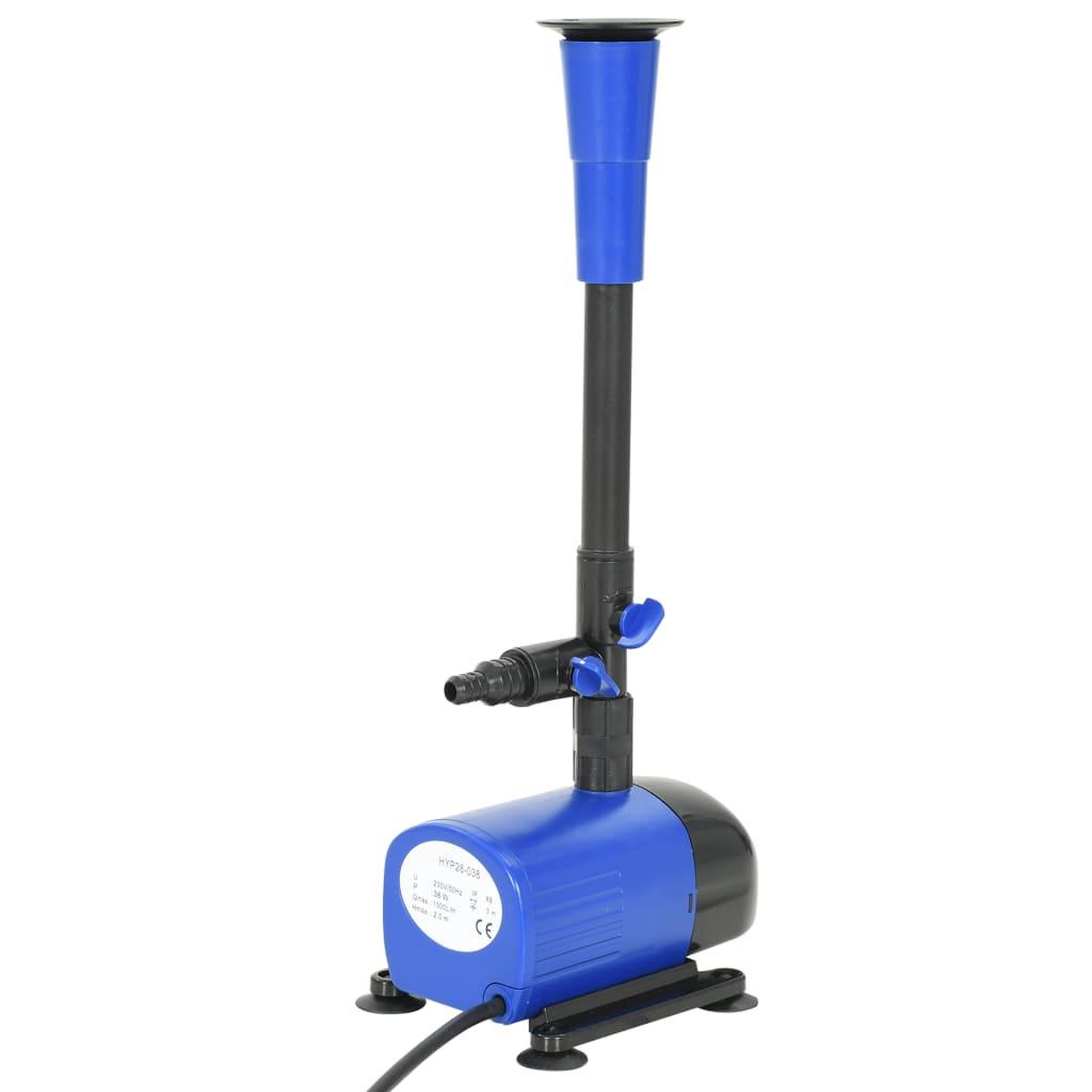Voir la diapositive 4 : VIDAXL Pompe pour fontaine 38 W 1500 L / h