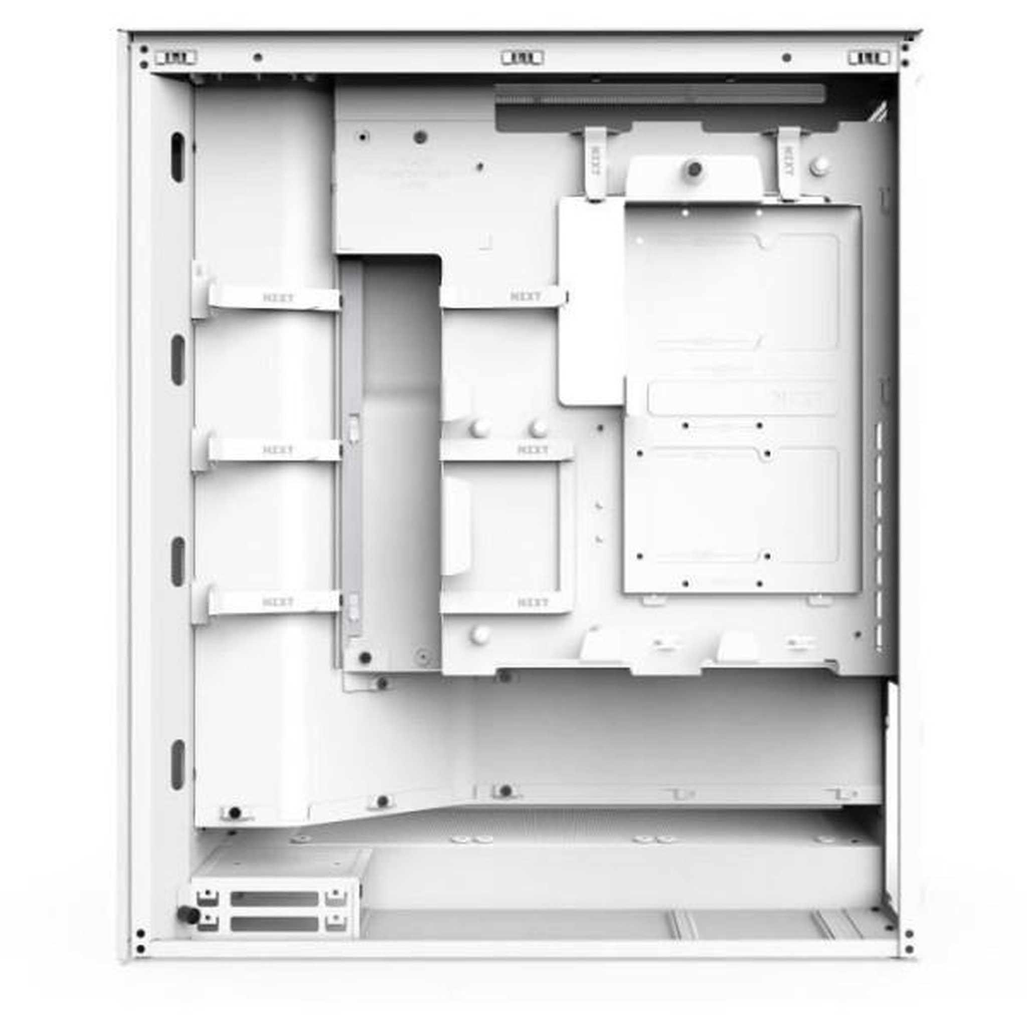 Voir la diapositive 2 : NZXT Boitier moyen-tour - nzxt - cm-h72fw-01 - h7 flow - blanc