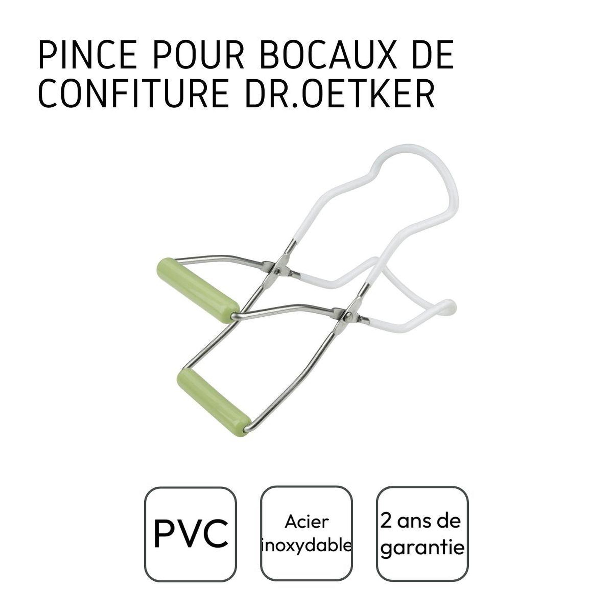 Voir la diapositive 4 : DR.OETKER Pince à bocaux en verre dr oetker confiture
