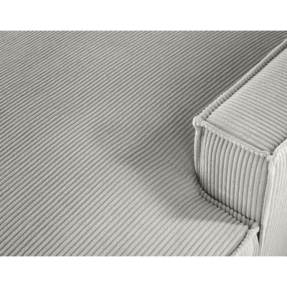 LISA DESIGN Spiaggia - canapé panoramique d'angle gauche - 7 places - en velours côtelé