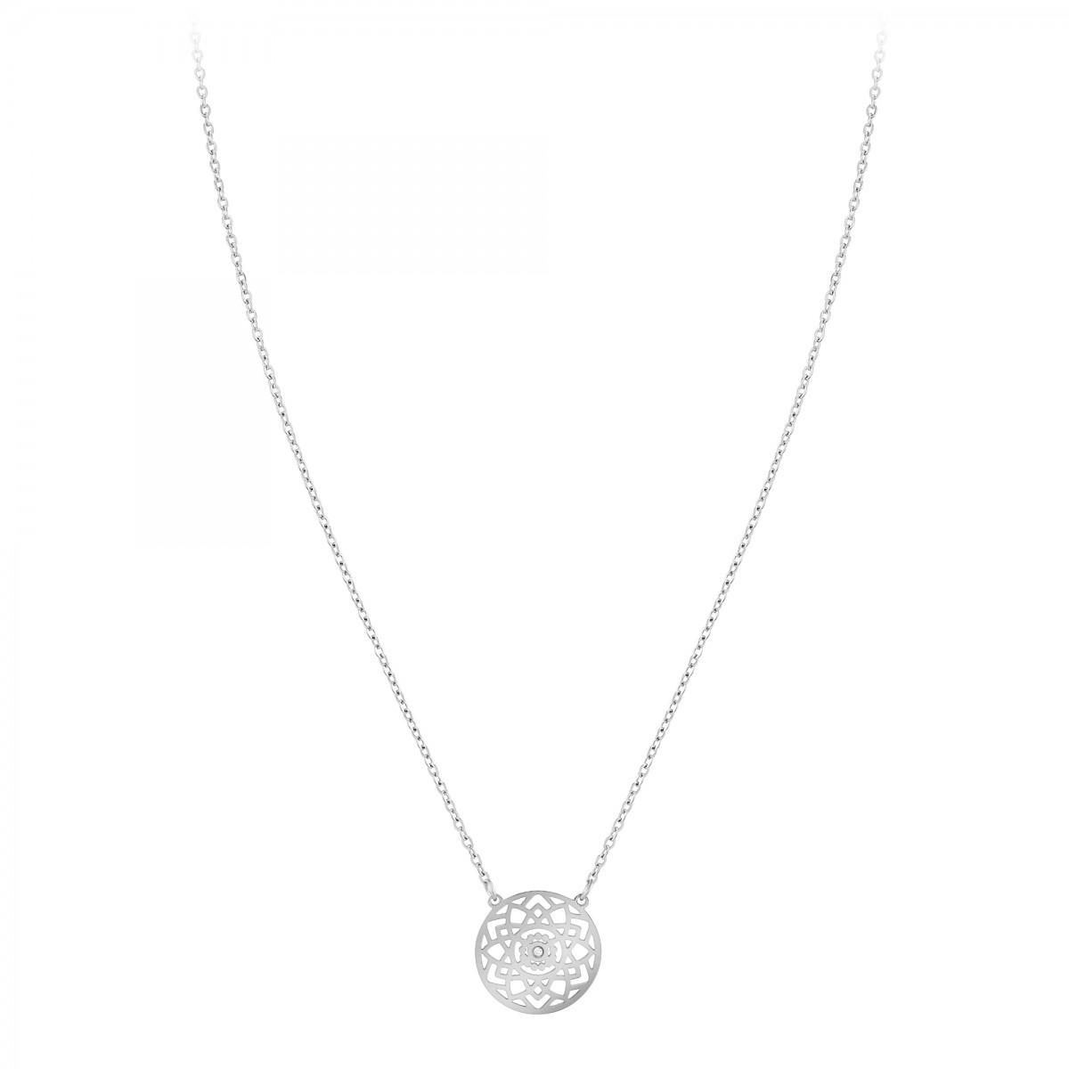 SC CRYSTAL Collier par SC Crystal orné d'un véritable diamant blanc