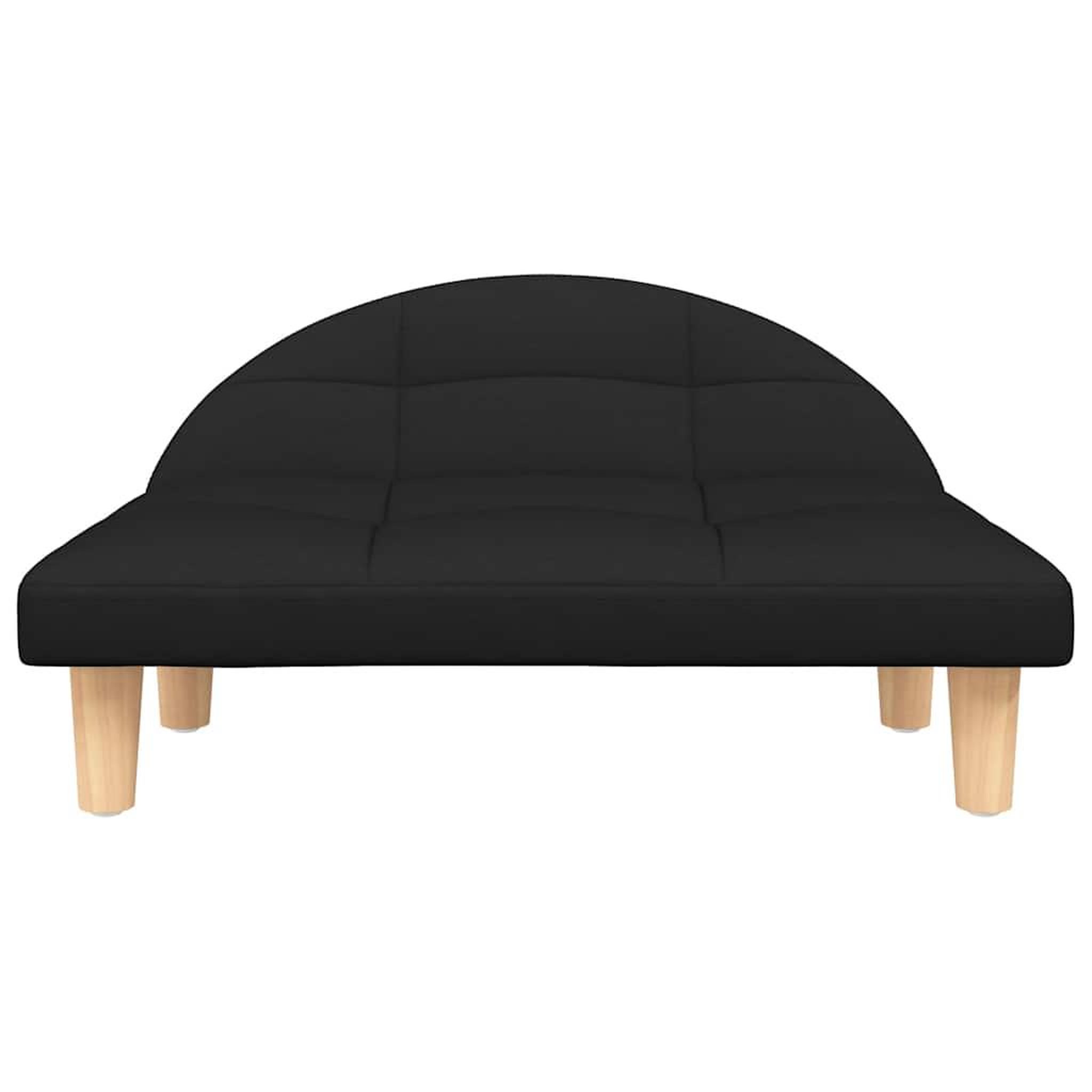 Voir la diapositive 3 : VIDAXL Lit pour chien noir 70x52x30 cm tissu
