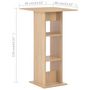 Voir la diapositive 6 : VIDAXL Table de bar Chene 60x60x110 cm