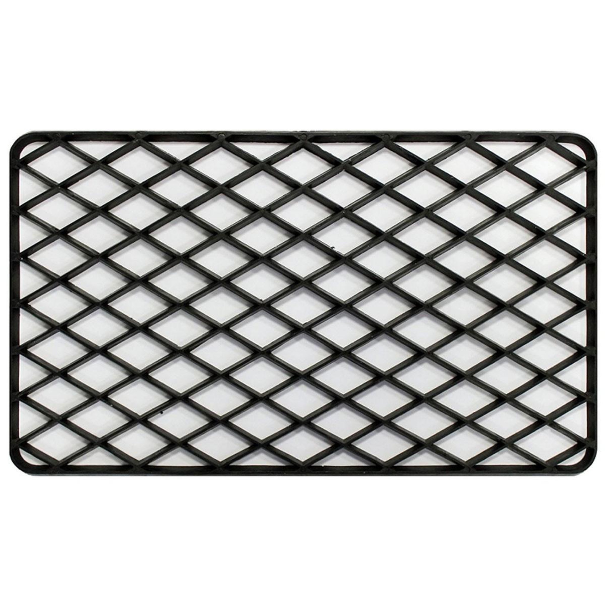 Douceur d'Intérieur Tapis d'Entrée en PVC  Grille  34x58cm Noir