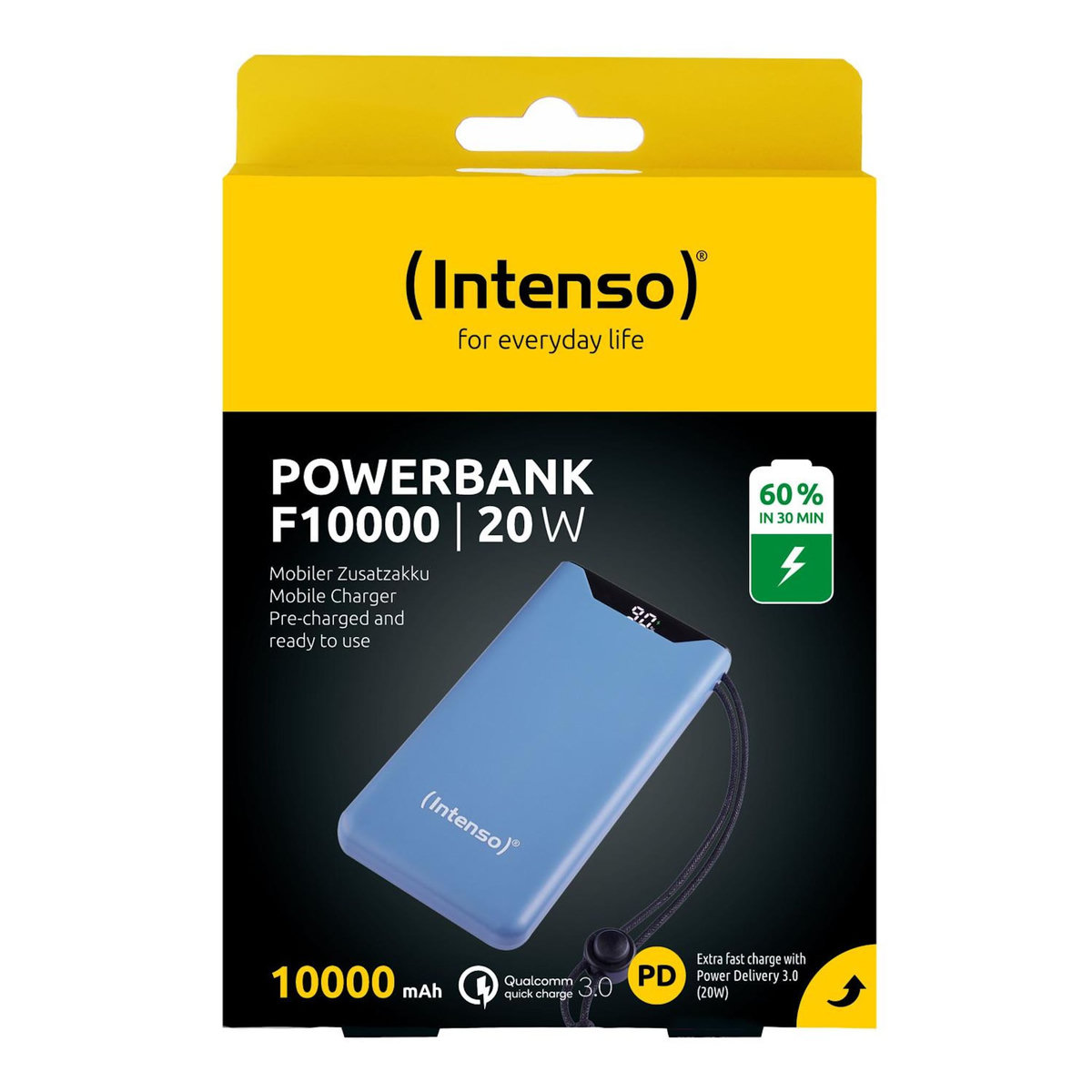 Intenso Intenso 7332035 banque d'alimentation électrique Lithium Polymère (LiPo) 10000 mAh Bleu
