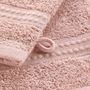 Voir la diapositive 2 : Paris Prix Lot de 2 Gants de Toilette  Excellence  15x21cm Rose Blush