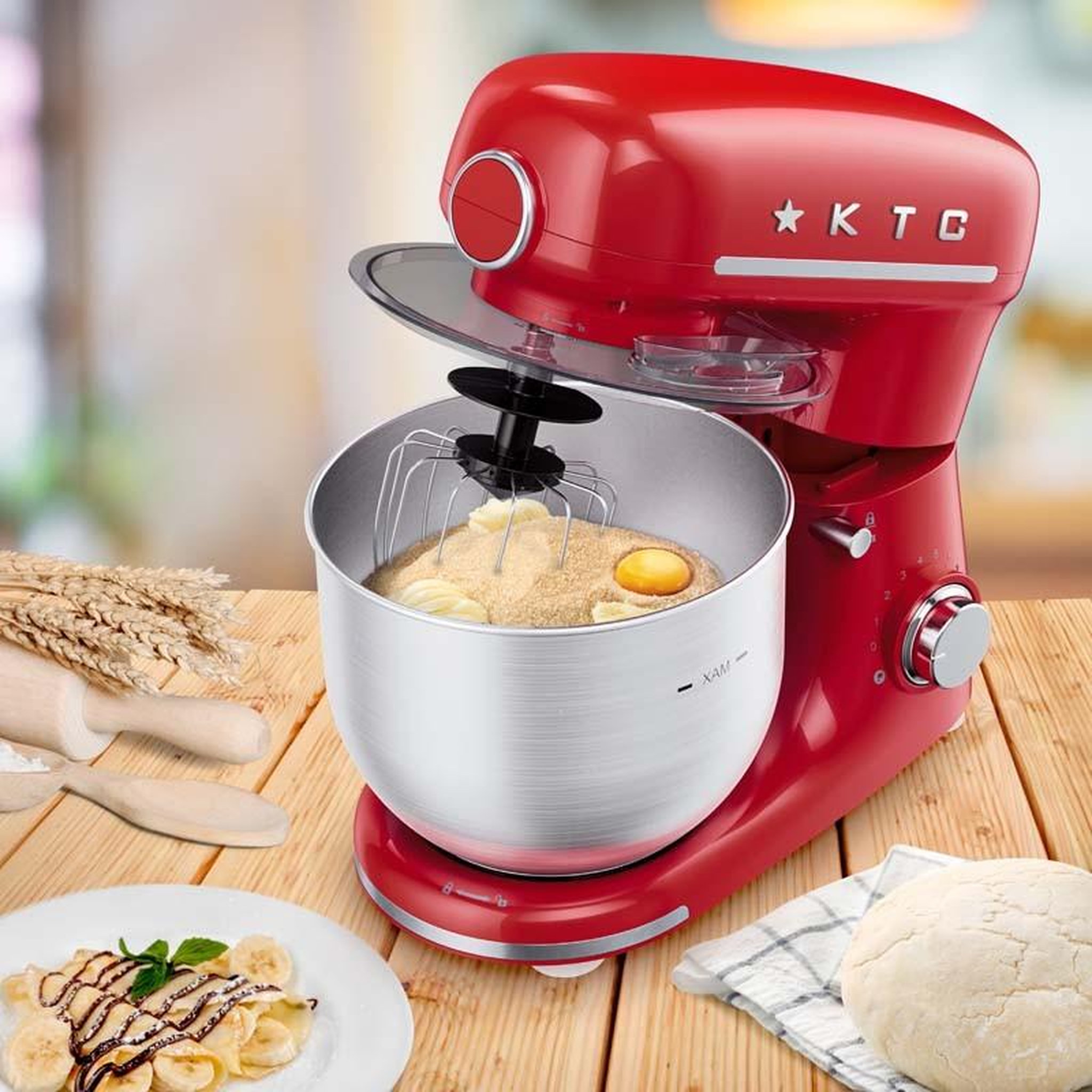 Voir la diapositive 4 : KITCHENCOOK Robot pétrin 5l inspiron red kitchencook