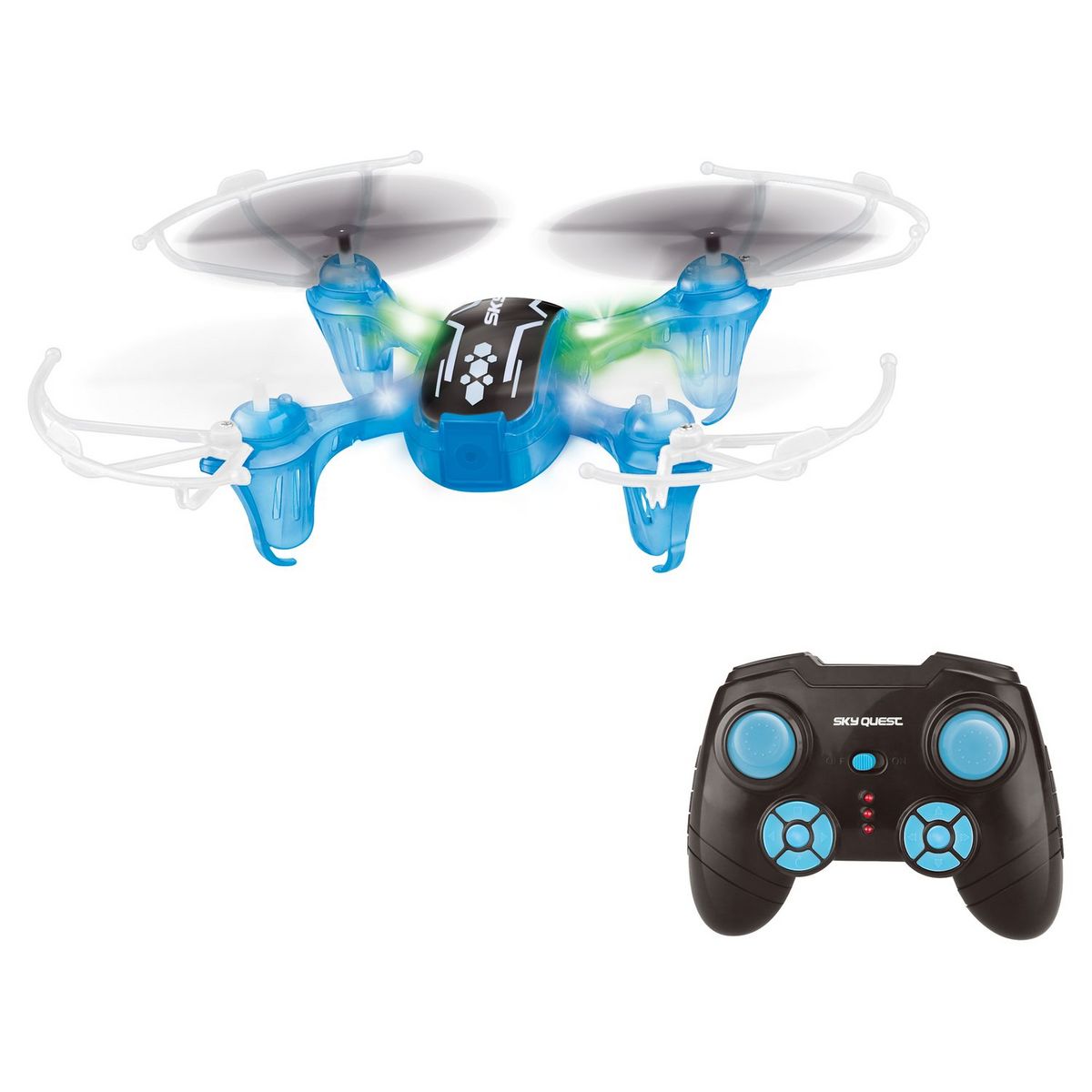 One Two Fun Drone Neon - Bleu