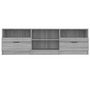 Voir la diapositive 4 : VIDAXL Meuble TV Sonoma gris 150x33,5x45 cm Bois d'ingenierie