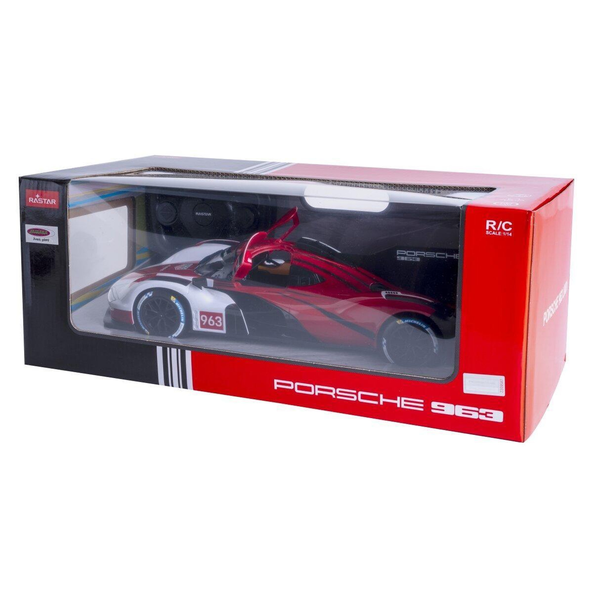Voir la diapositive 3 : Jamara Voiture télécommandée porsche 963 lmdh 1:14 rouge 2,4ghz porte manuelle
