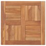 Voir la diapositive 1 : VIDAXL Dessus de table Bois de teck solide 60x60x2,5 cm