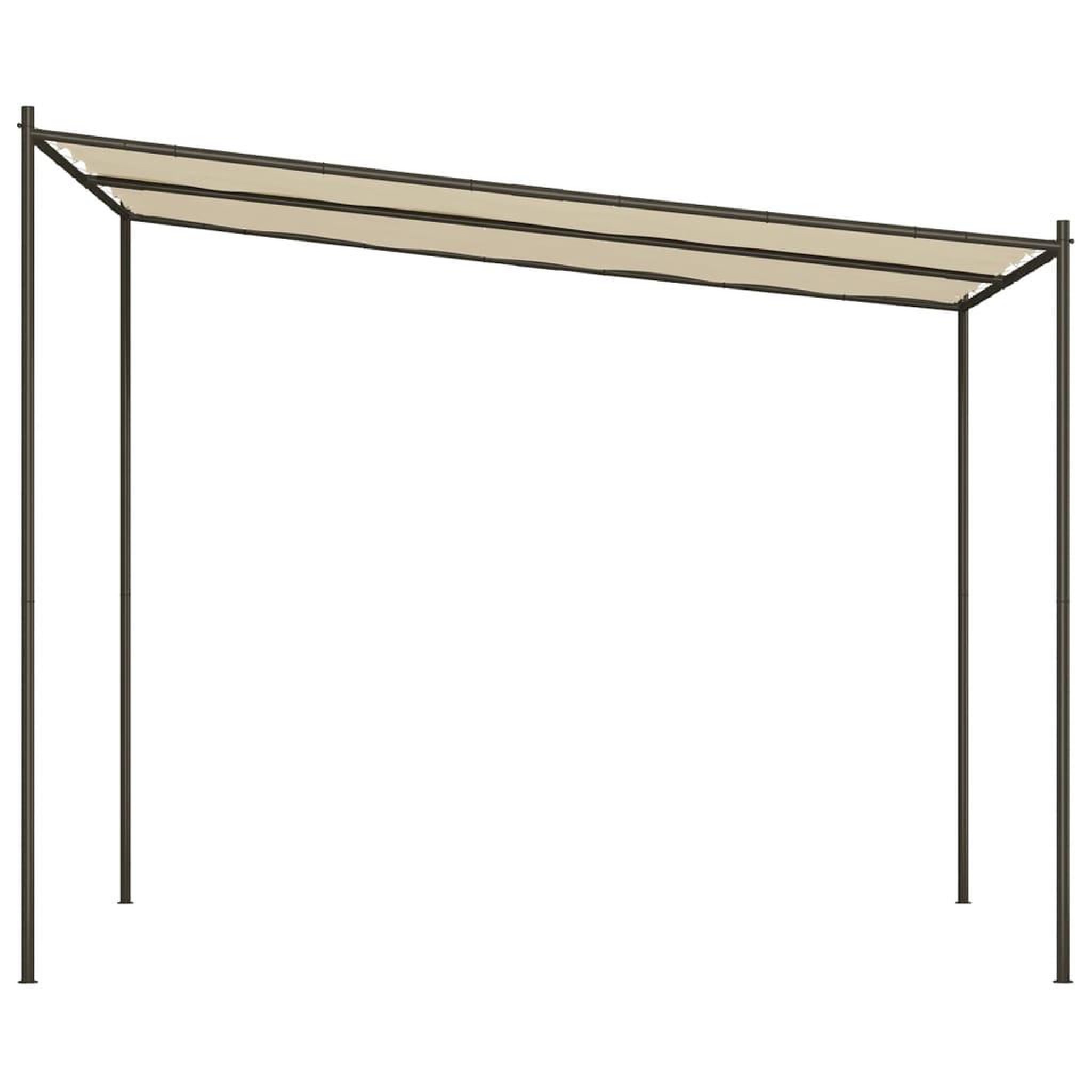 Voir la diapositive 4 : VIDAXL Belvedere beige 3x3 m 180 g/m^2 tissu et acier