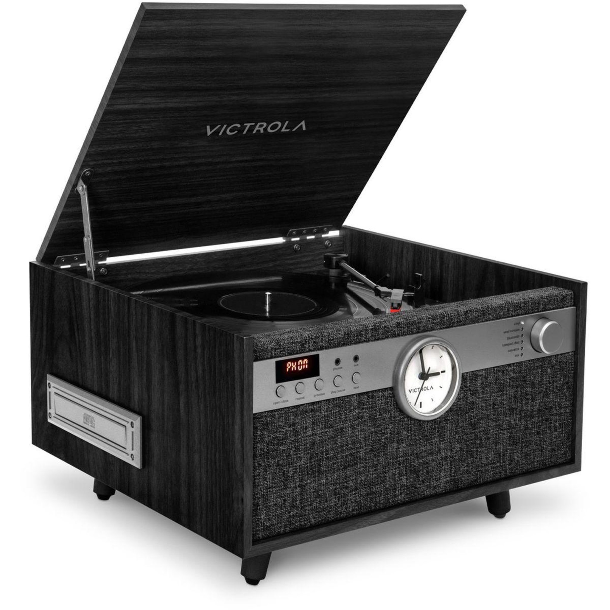Voir la diapositive 5 : VICTROLA Platine vinyle VTA-830 Noir