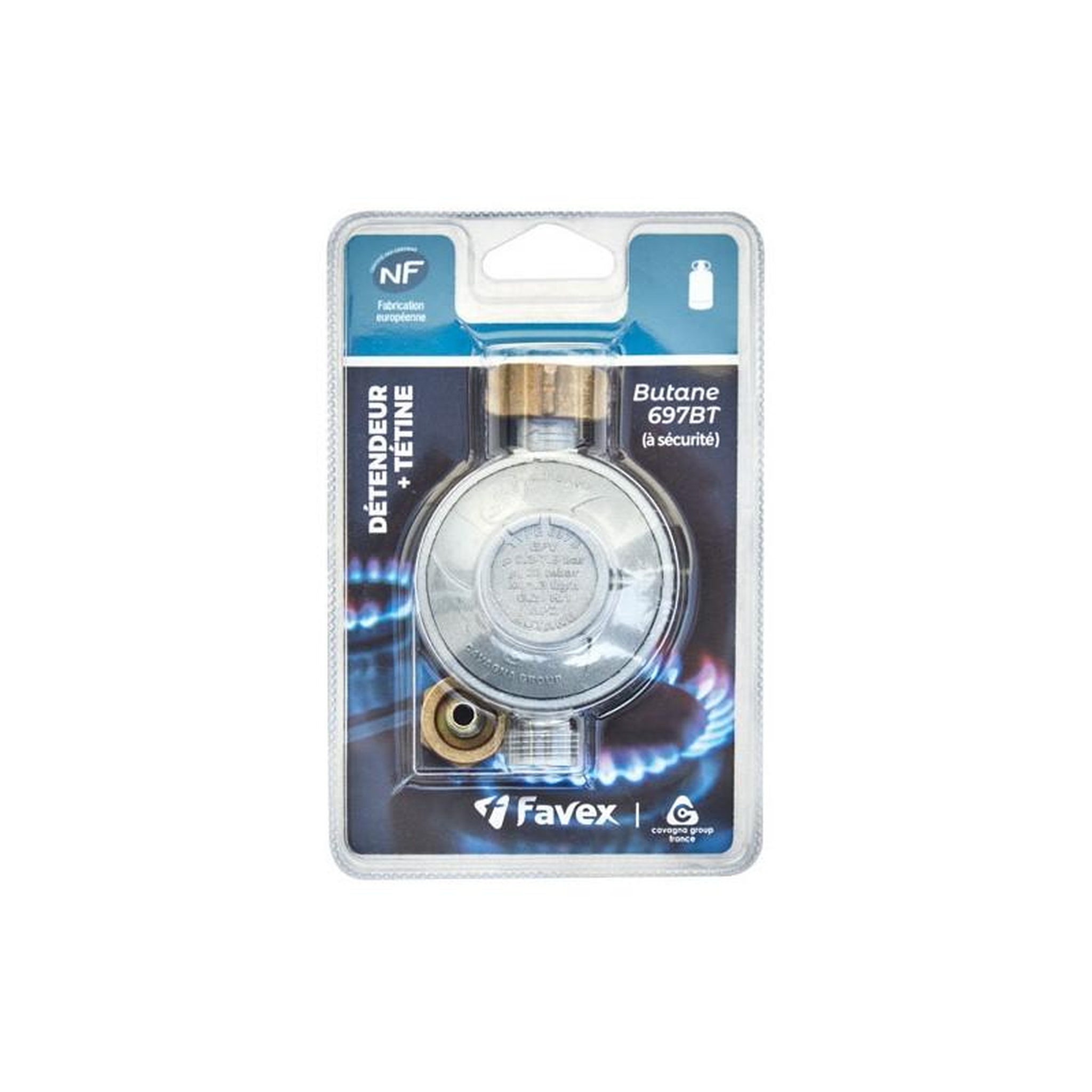 FAVEX Détendeur butane 28 mbar + tétine SC – Favex 6971005