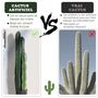 Voir la diapositive 5 : OUTSUNNY Cactus artificiel grand réalisme plante artificielle grande taille dim. Ø 17 x 100H cm vert