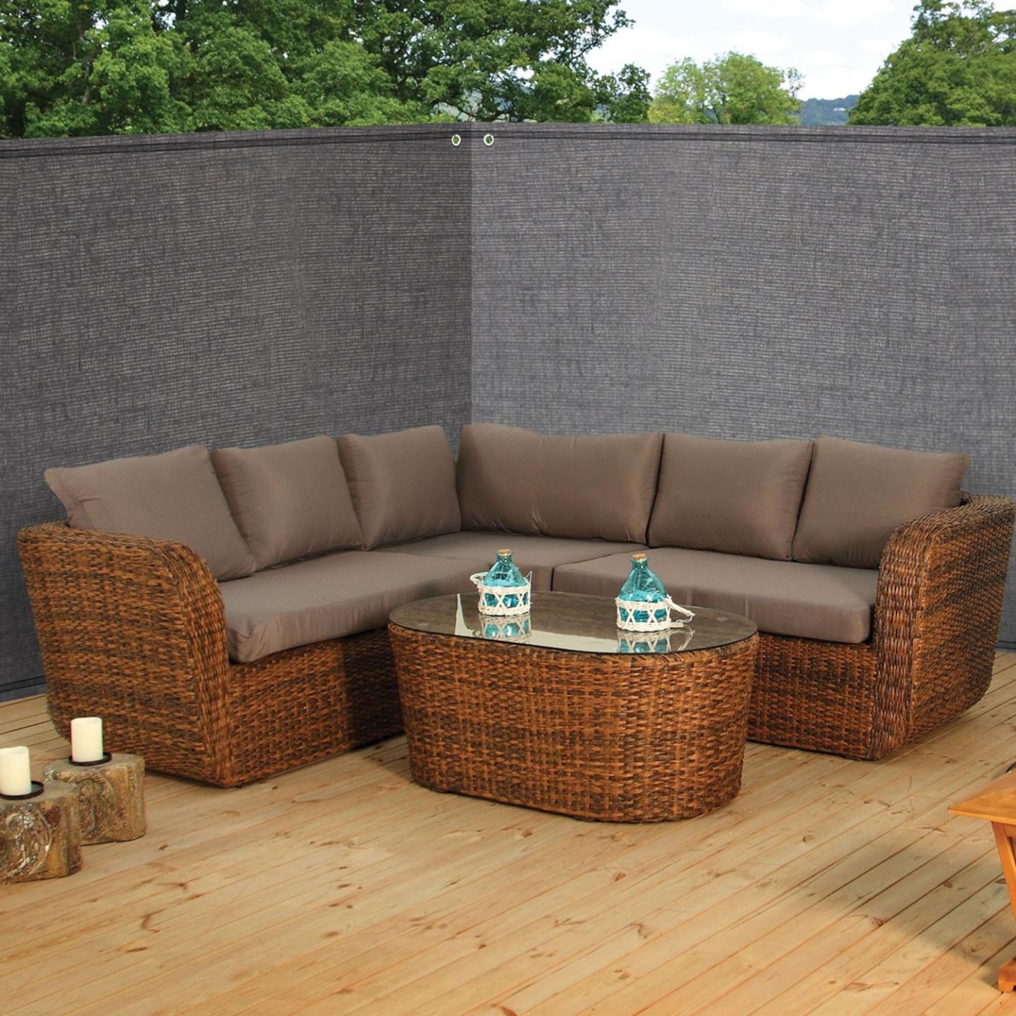 Voir la diapositive 6 : ID MARKET Brise vue haute densité 2 x 10 m gris 300 gr/m² qualité pro
