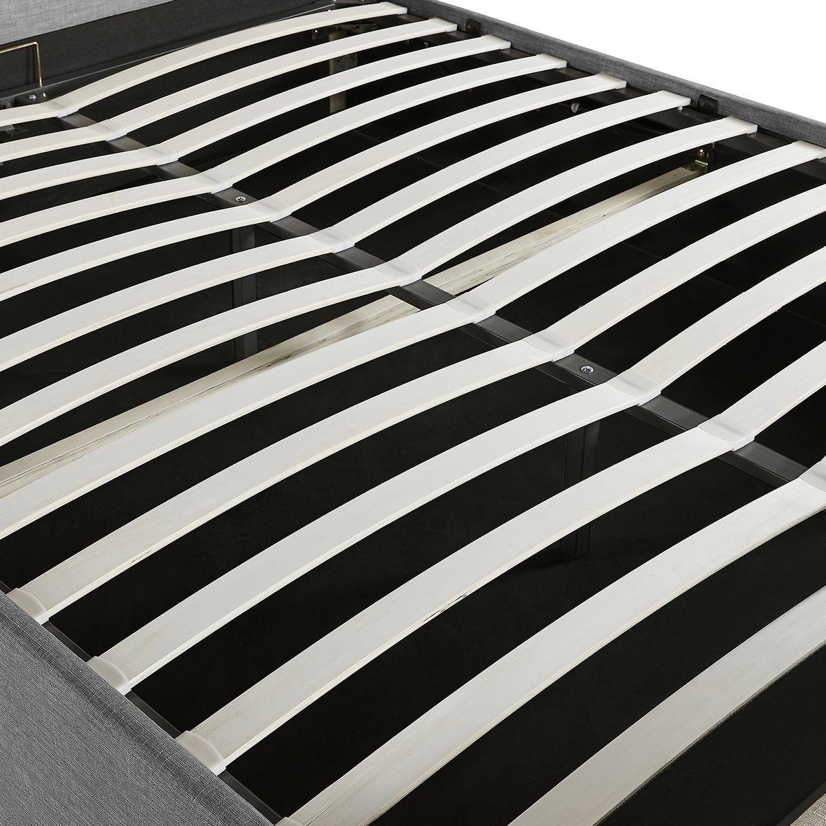 Cadre de lit coffre avec tête de lit capitonnée 160x200 BERGEN