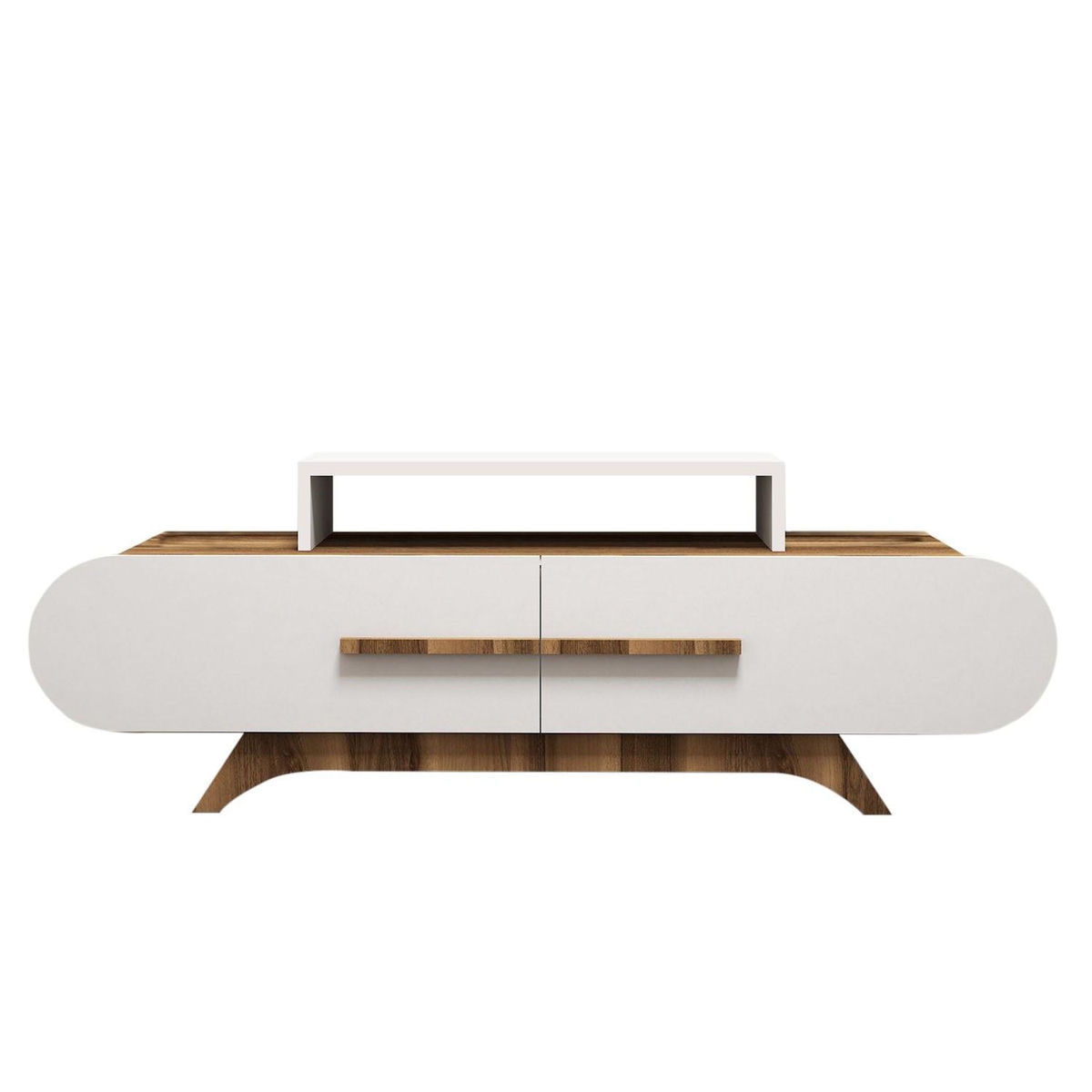 Habitat et Jardin Meuble TV en bois  Rose  - 145 x 36 x 49 cm - Blanc