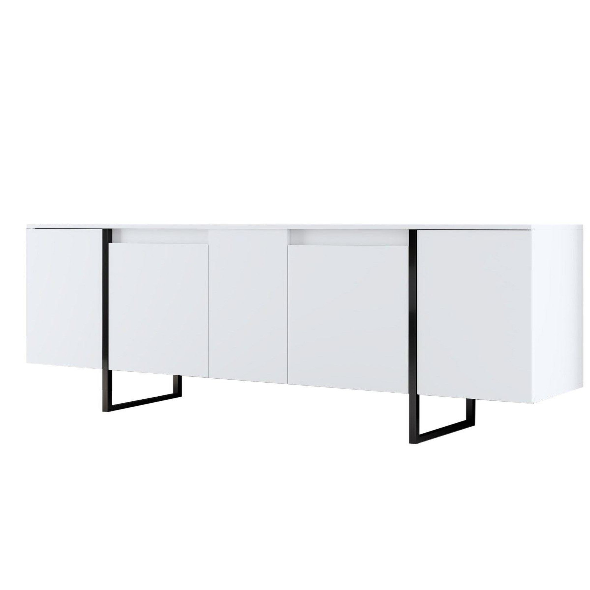 Voir la diapositive 1 : Habitat et Jardin Buffet en bois  Luxe  - 160 x 35 x 80 cm - Blanc