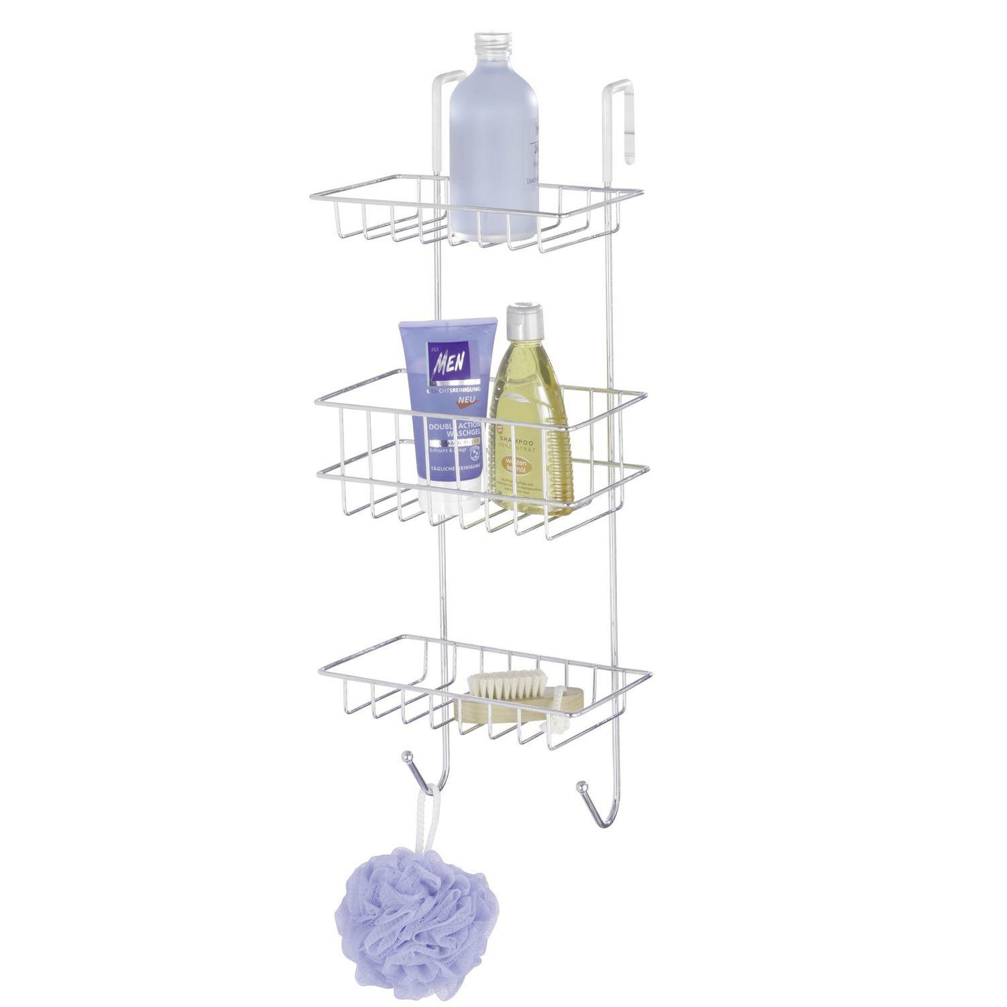 Wenko Etagère de douche revigo - l. 22 x h. 57 cm - argent