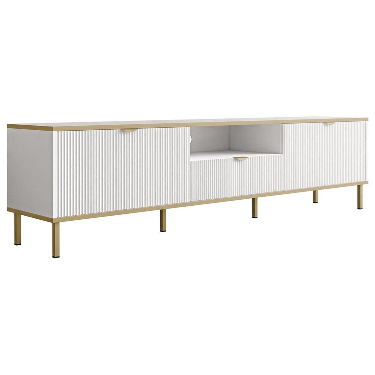 BEST MOBILIER Hope - meuble tv 181 cm - 2 portes et 1 tiroir