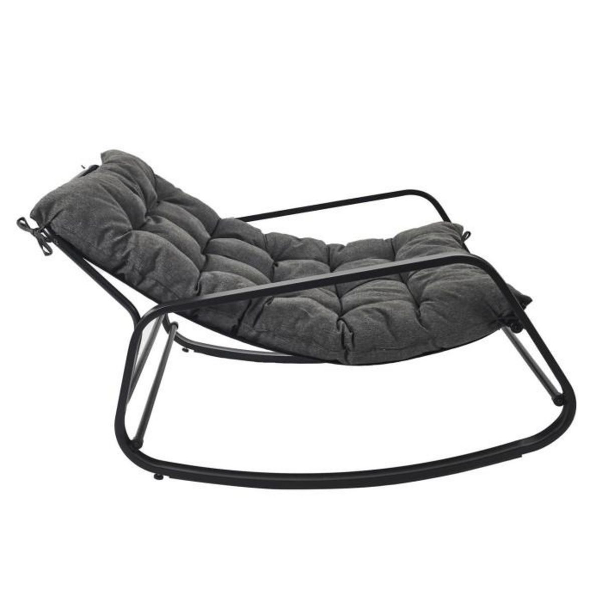 Paris Prix Fauteuil à Bascule Design  Miami  130cm Gris