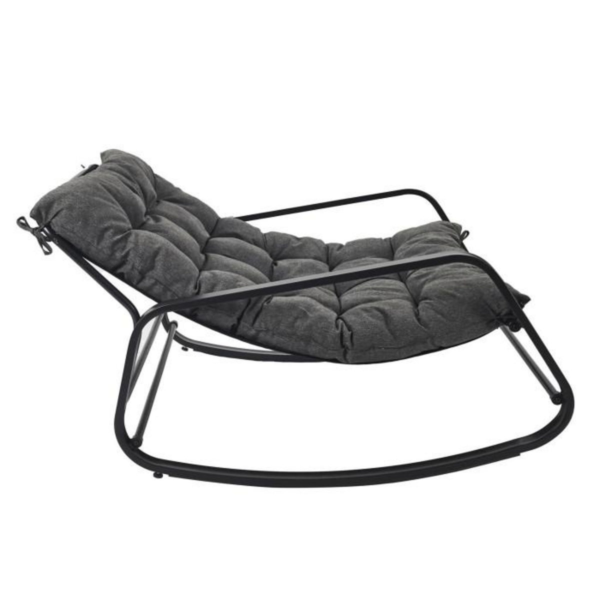 Paris Prix Fauteuil à Bascule Design  Miami  130cm Gris