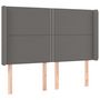 Voir la diapositive 2 : VIDAXL Tete de lit avec oreilles Gris 147x16x118/128 cm Similicuir