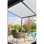 Voir la diapositive 2 : DCB GARDEN Pergola bioclimatique - Autoportée - Aluminium gris anthracite - 3-1x4m - TRAMONTO