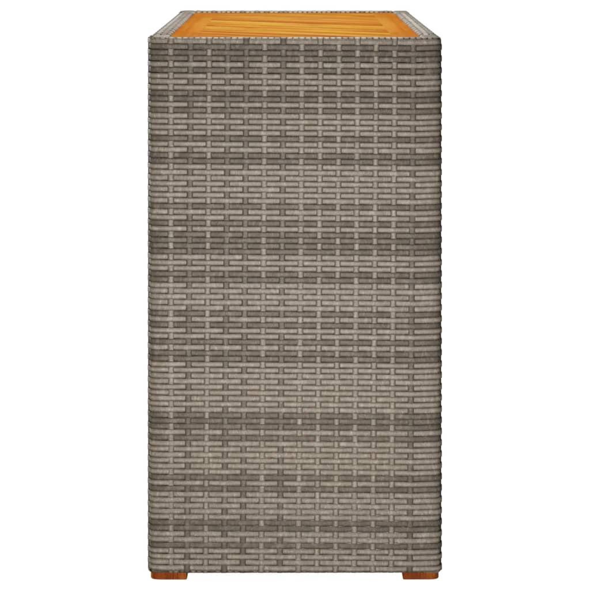 Voir la diapositive 5 : VIDAXL Table d'appoint de jardin dessus en bois gris 100x40x75 cm