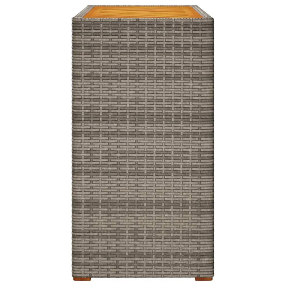 VIDAXL Table d'appoint de jardin dessus en bois gris 100x40x75 cm