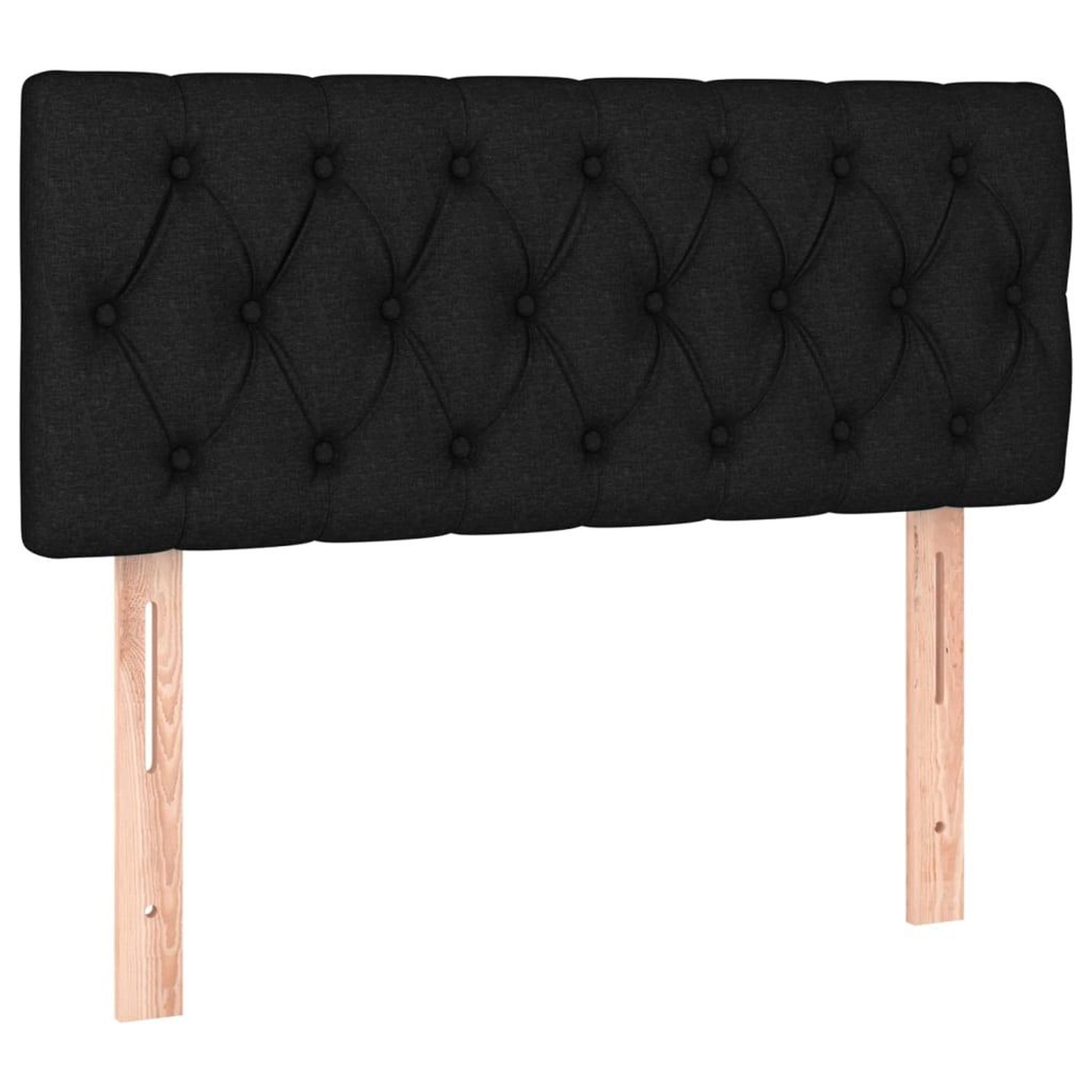 Voir la diapositive 4 : VIDAXL Tete de lit a LED Noir 90x7x78/88 cm Tissu