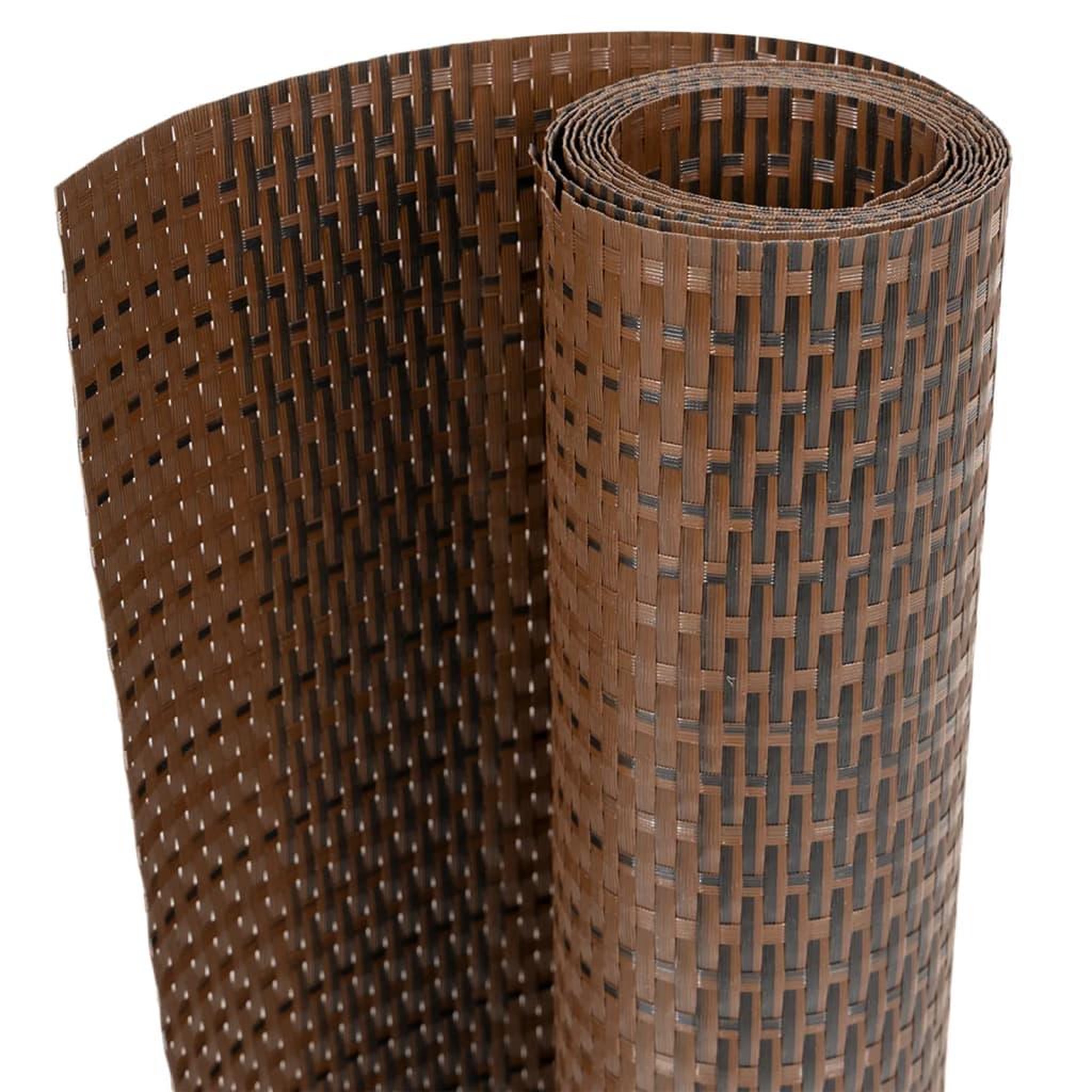 Voir la diapositive 2 : VIDAXL Paravent de balcon brun et noir 600x100 cm resine tresse