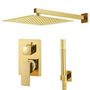 Voir la diapositive 2 : VIDAXL Systeme de douche Acier inoxydable 201 Dore