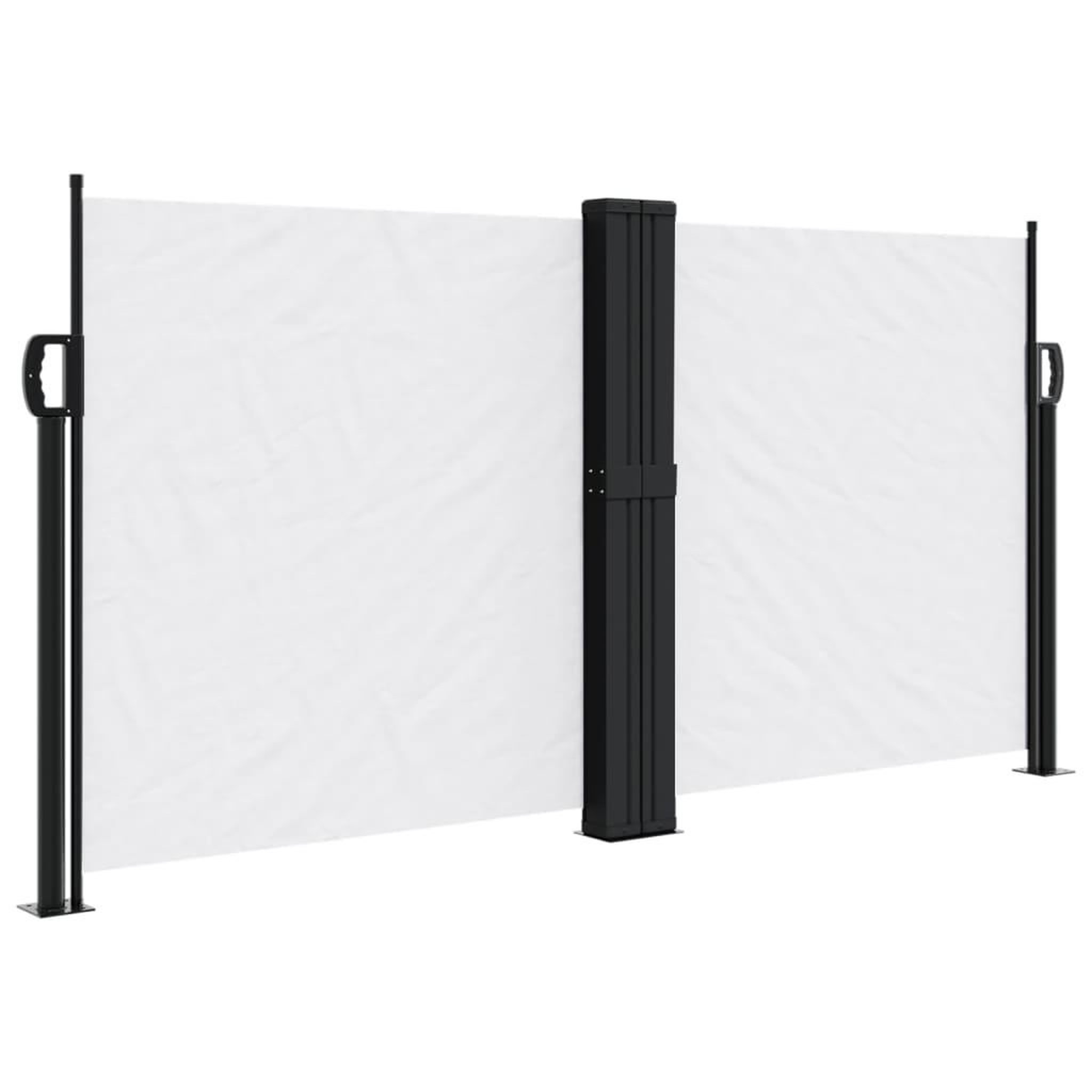 Voir la diapositive 2 : VIDAXL Auvent lateral retractable blanc 120x1200 cm