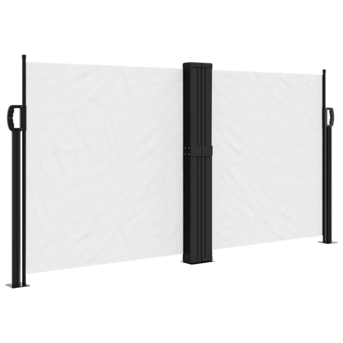 VIDAXL Auvent lateral retractable blanc 120x1200 cm