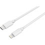 Voir la diapositive 2 : ESSENTIEL B Câble Lightning vers USB-C 2M certifié Apple Blanc
