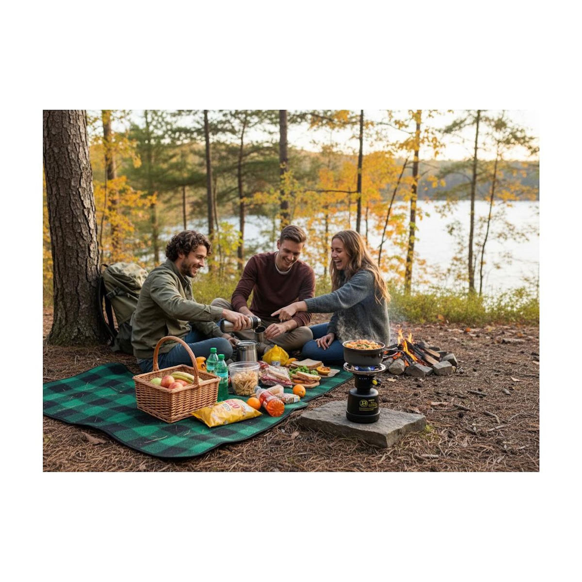 Proweltek Réchaud à gaz portable 1300W + 8 cartouches 190gr Allumage Auto & Sécurisé - Réchaud Camping Vanlife Flamme réglable Black COOK