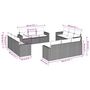 Voir la diapositive 4 : VIDAXL Salon de jardin avec coussins 12 pcs marron resine tressee