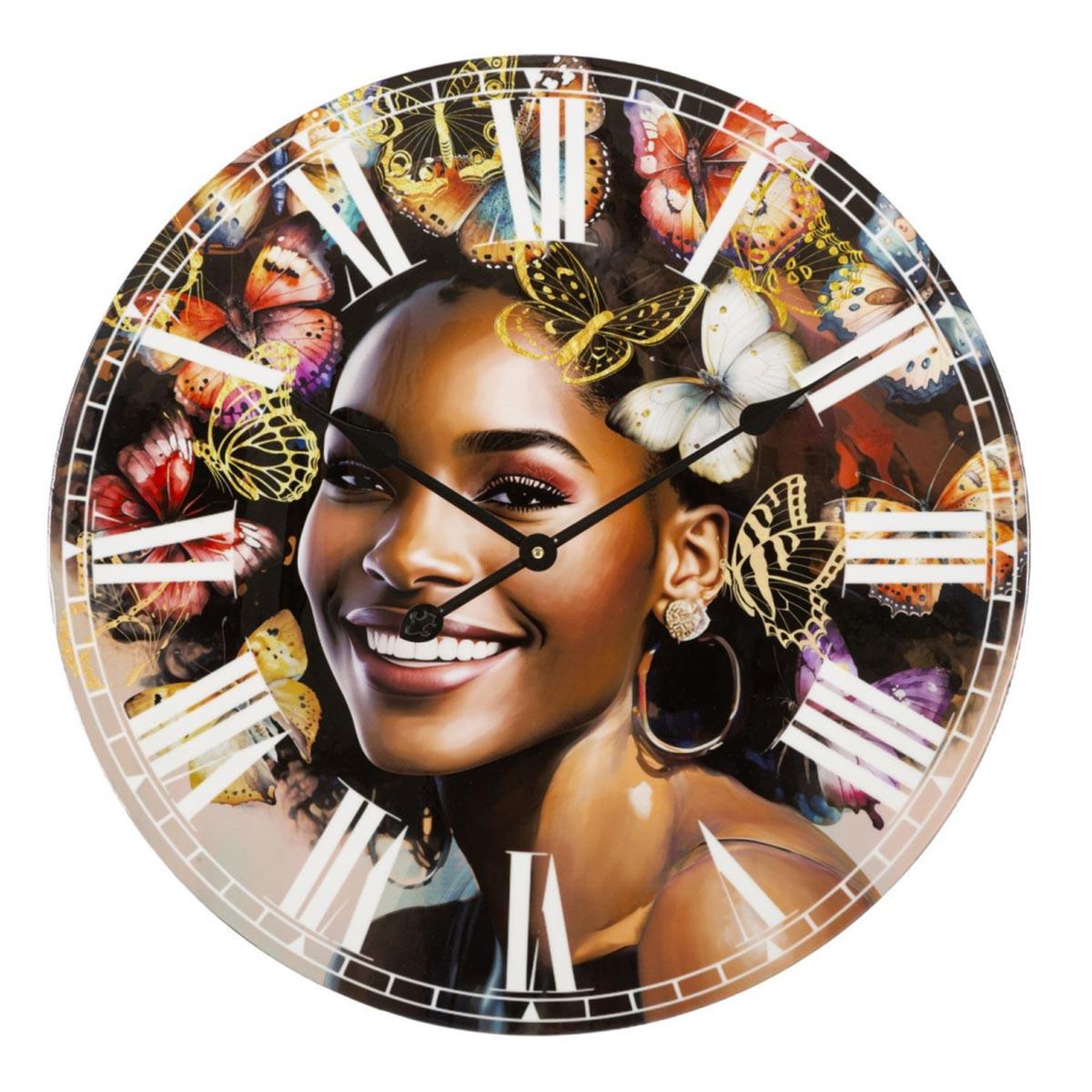 Paris Prix Horloge murale déco  kourt  60cm multicolore