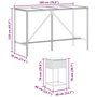 Voir la diapositive 6 : VIDAXL Ensemble de bar de jardin 9 pcs avec coussins marron poly rotin